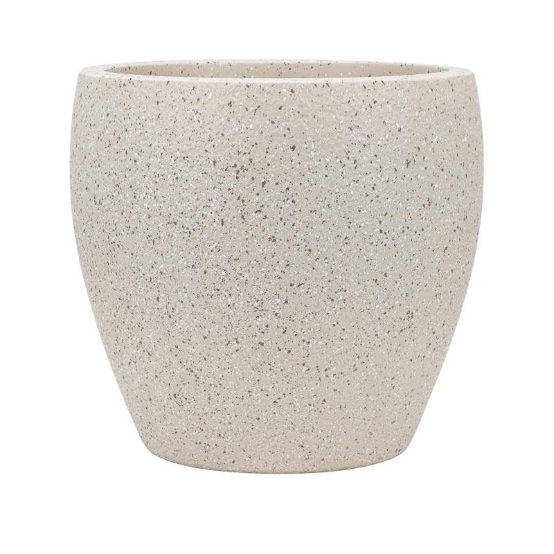 Large-diameter imitation cement plastic flower pot