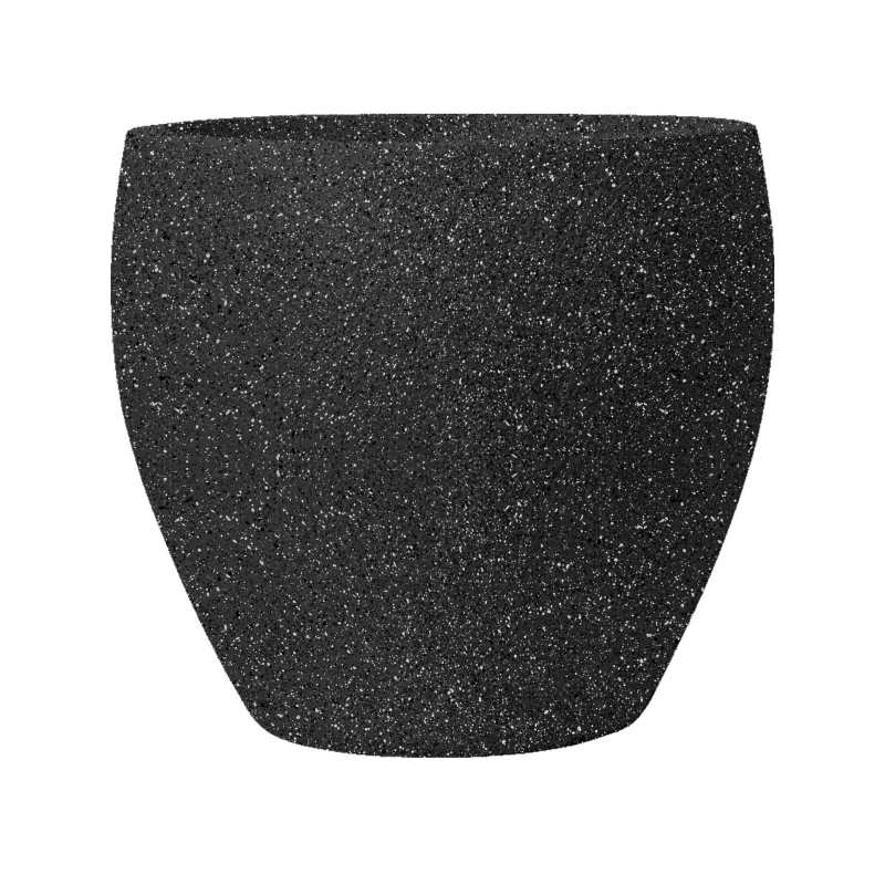 Large-diameter imitation cement plastic flower pot