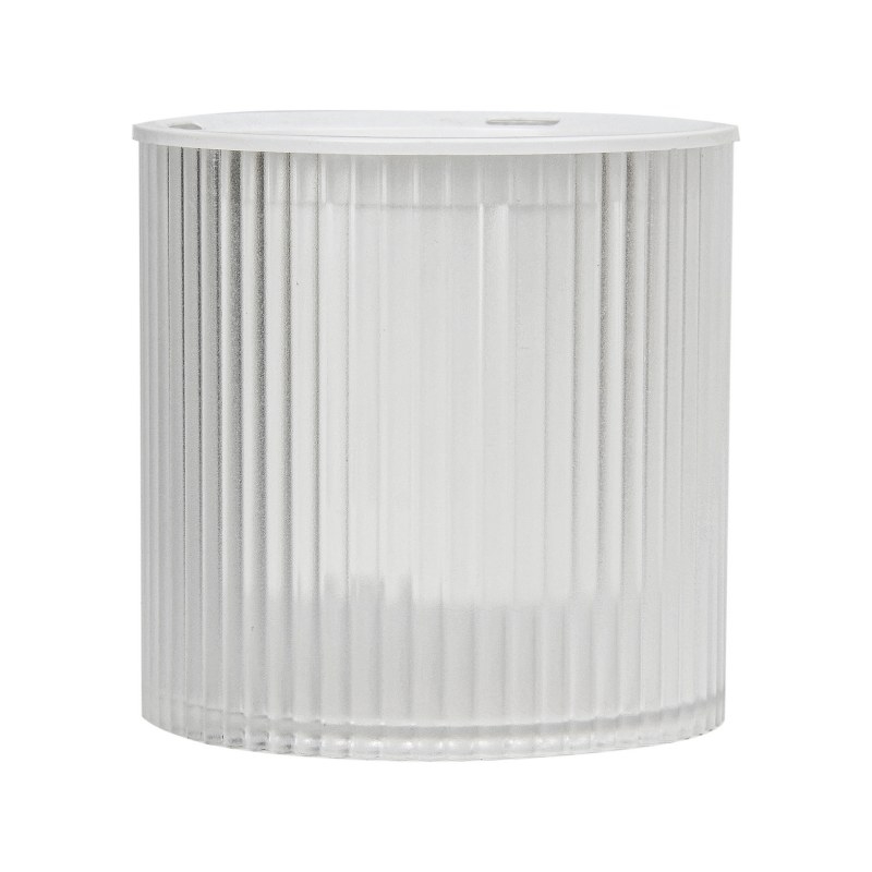 Vertical striped transparent self-absorbing plastic flower pot