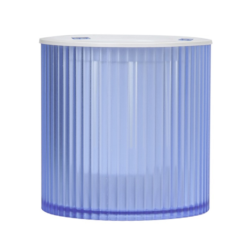 Vertical striped transparent self-absorbing plastic flower pot