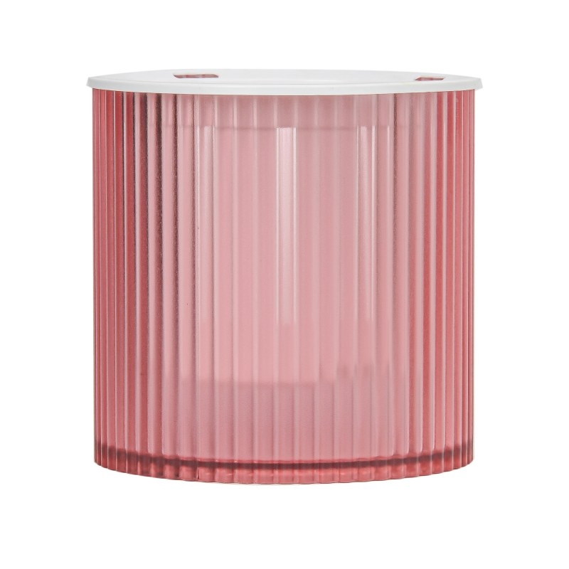 Vertical striped transparent self-absorbing plastic flower pot