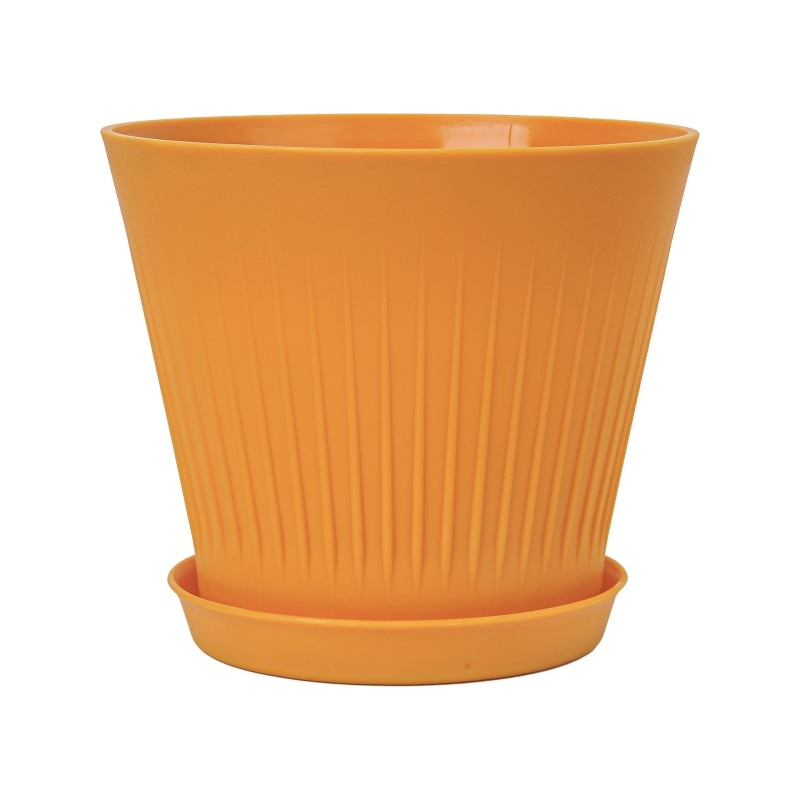 Simple Colorful plastic planting pots