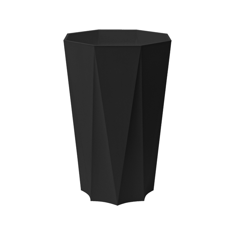 Diamond-shaped plastic flower pot