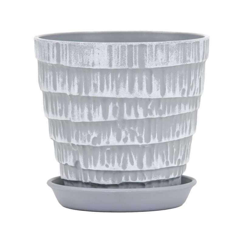 Imitation cement texture plastic flower pot