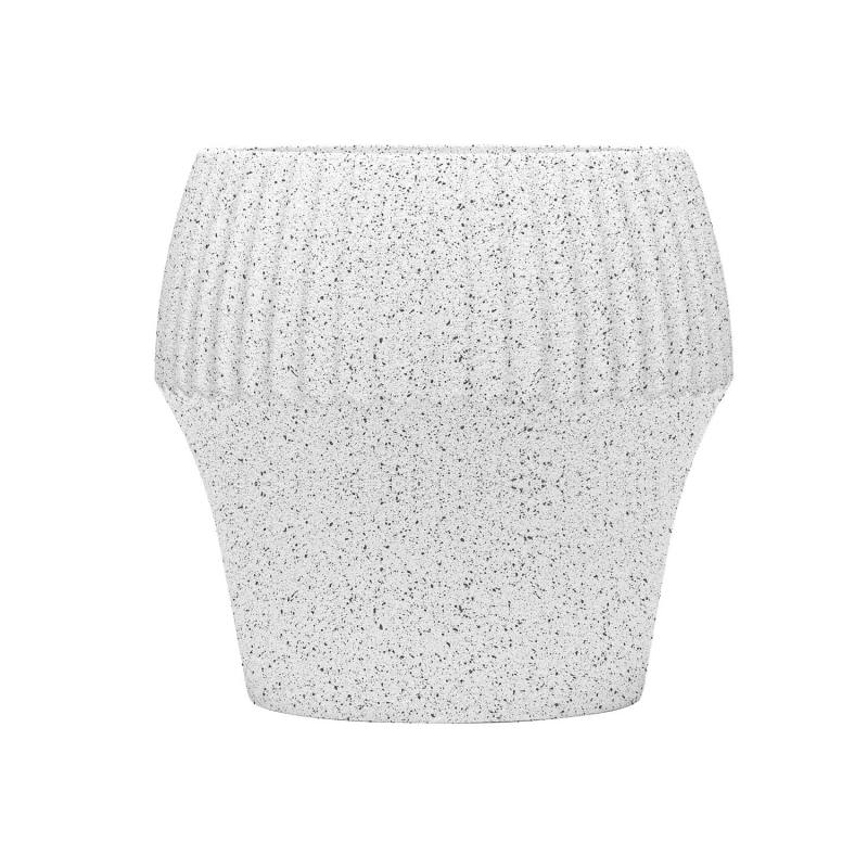 Large floor-standing plastic flower pot