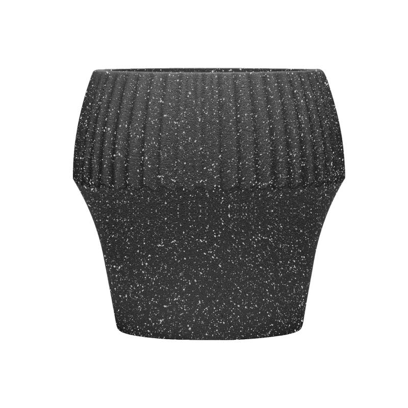 Large floor-standing plastic flower pot