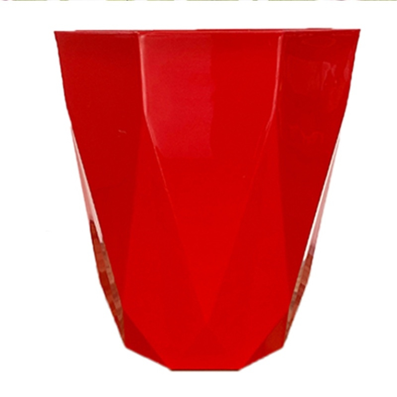 Diamond-shaped large flower pot