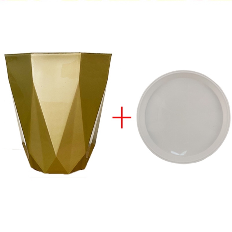 Diamond-shaped large flower pot