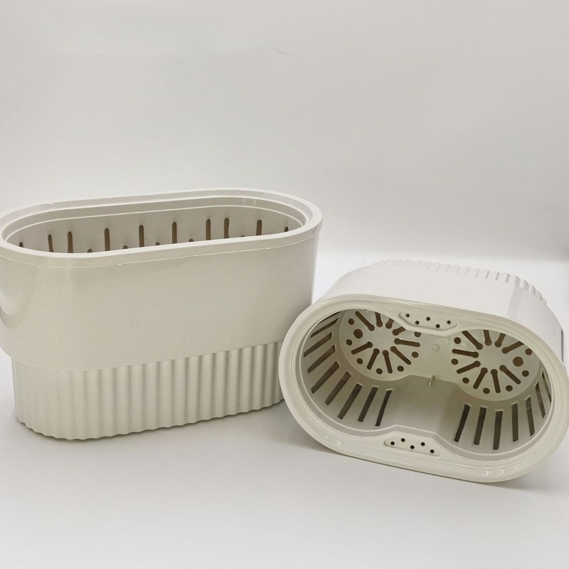 Double-layered Twin plastic flower pots