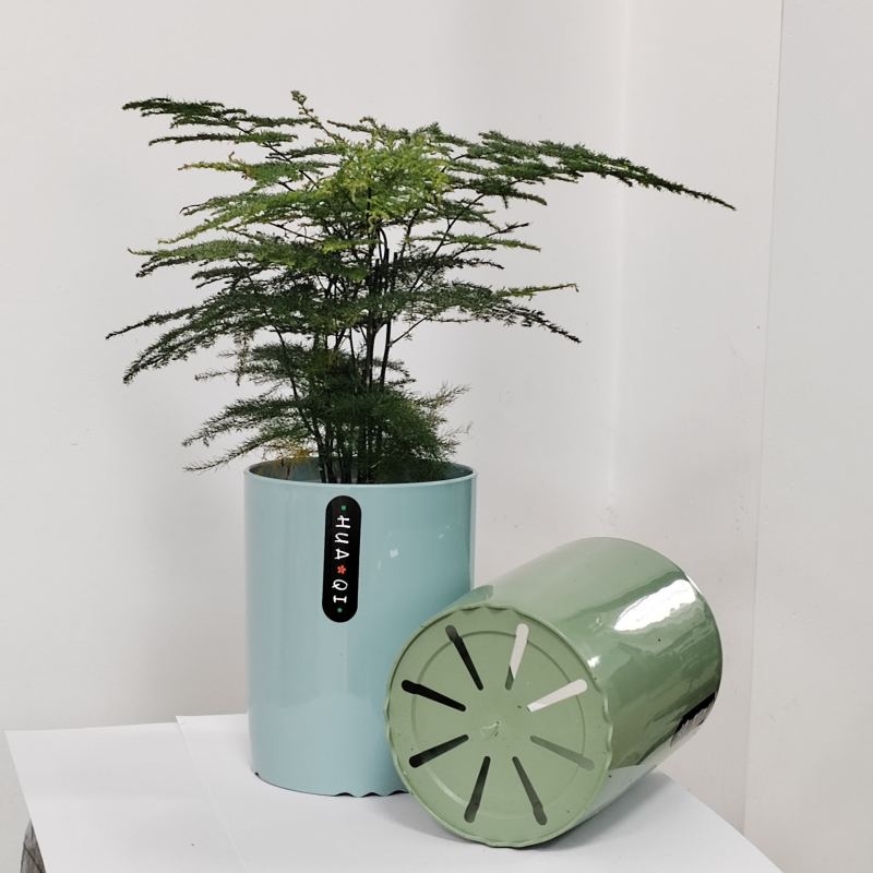 Imitation ceramic glossy plastic flower pots