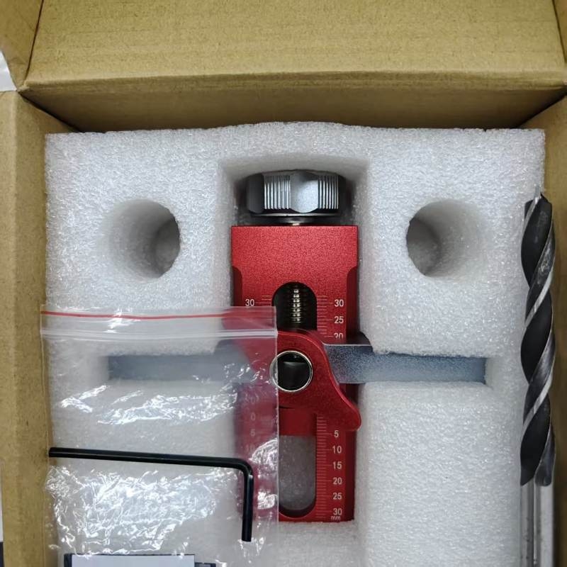 Aluminum alloy cabinet door installation aid