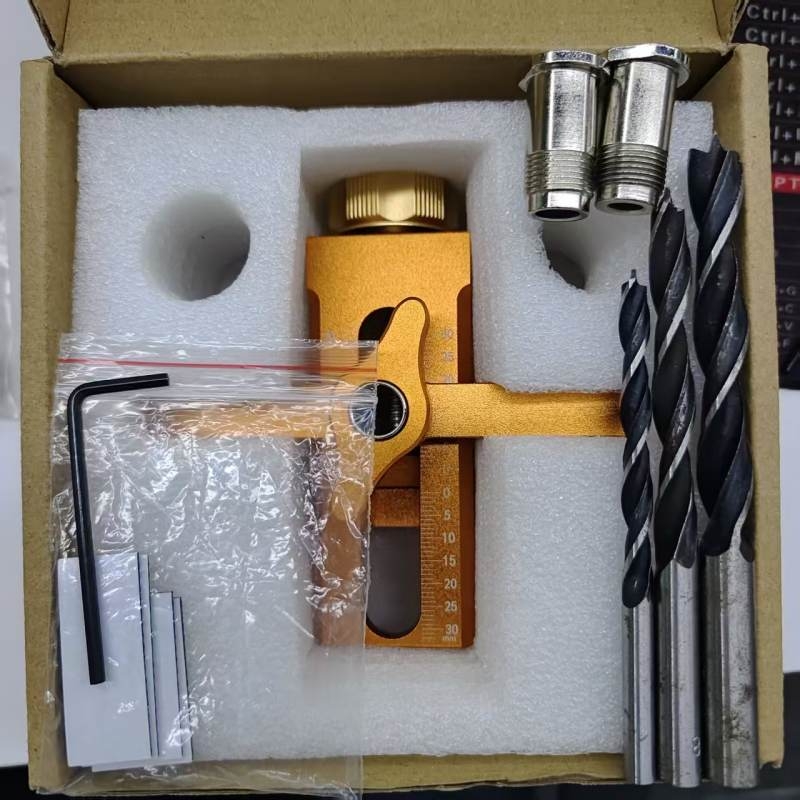 Aluminum alloy cabinet door installation aid