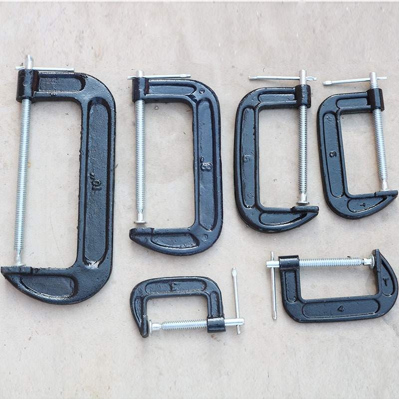 Heavy-duty cast steel G-clamp