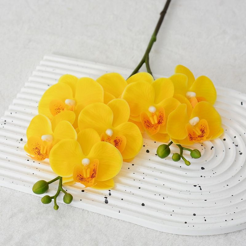 Artificial Phalaenopsis orchid with two branches