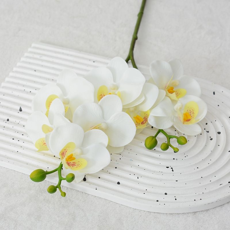 Artificial Phalaenopsis orchid with two branches