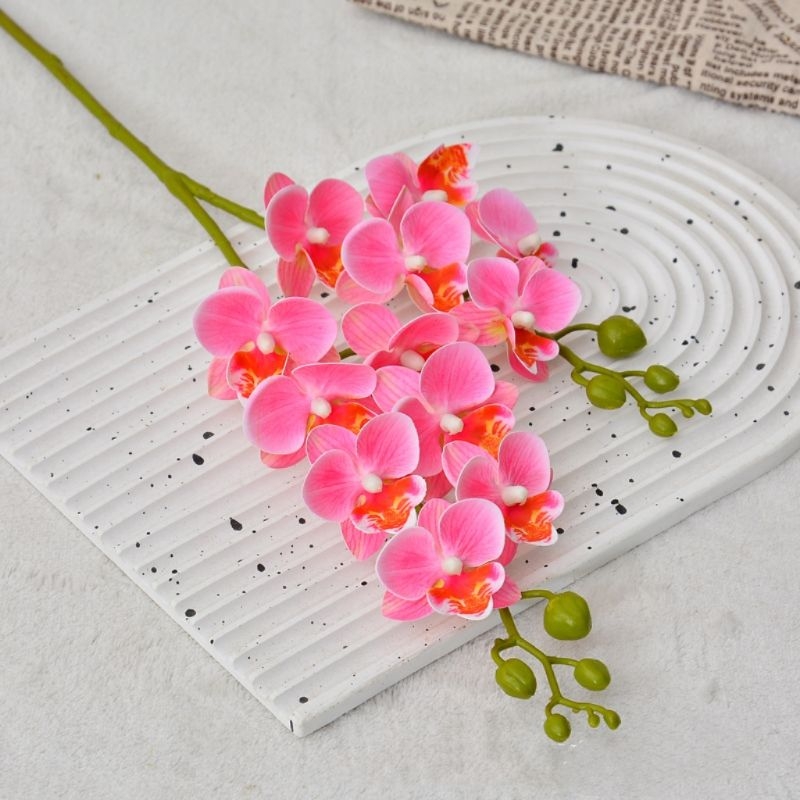 Wholesale two branches artificial Phalaenopsis orchid