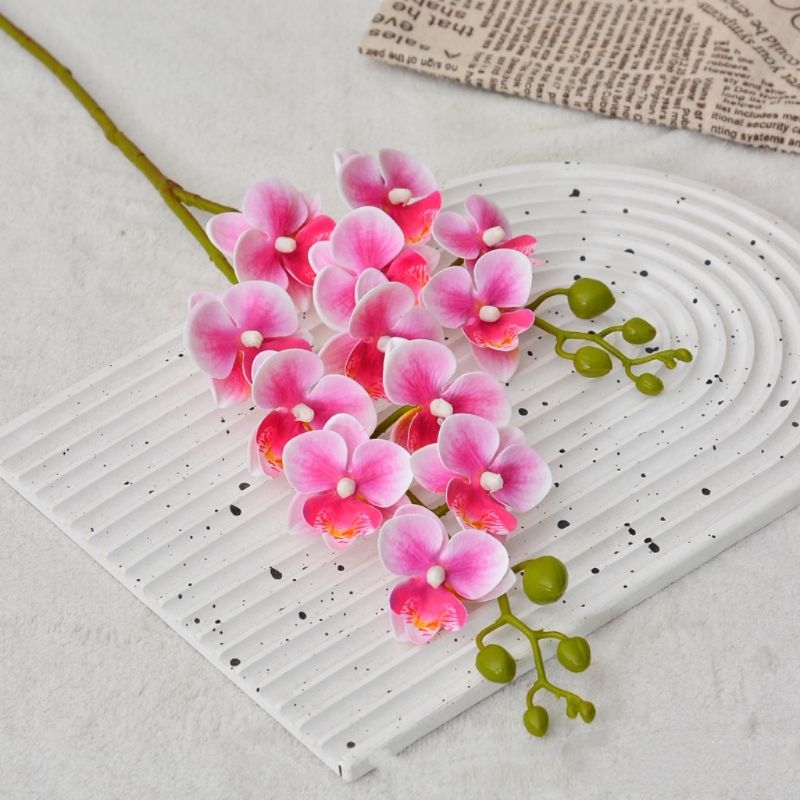 Wholesale two branches artificial Phalaenopsis orchid