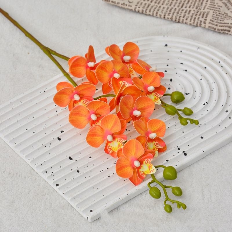 Wholesale two branches artificial Phalaenopsis orchid