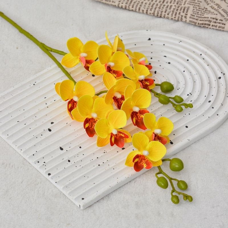 Wholesale two branches artificial Phalaenopsis orchid