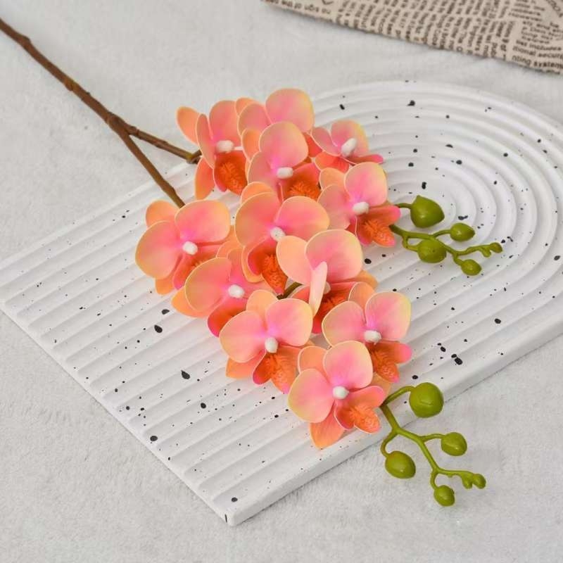 Artificial Phalaenopsis orchids with flowerpots