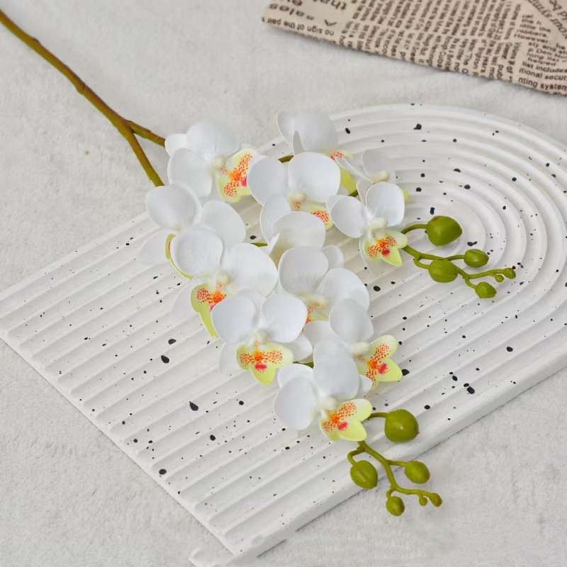 Artificial Phalaenopsis orchids with flowerpots