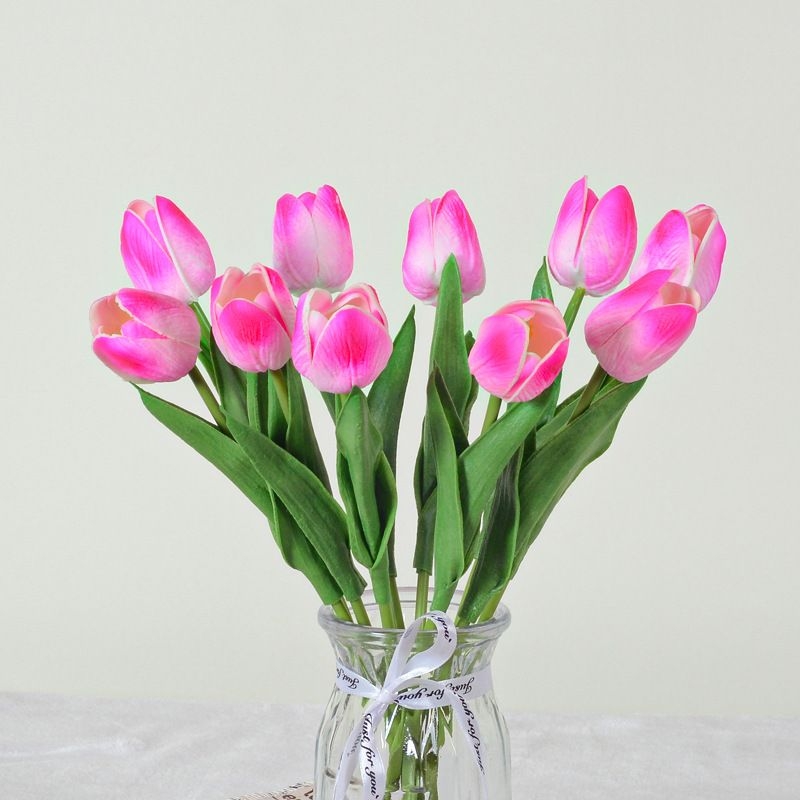 Artificial tulips