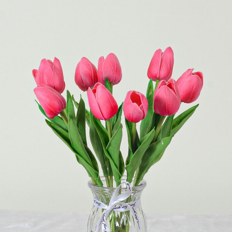 Artificial tulips