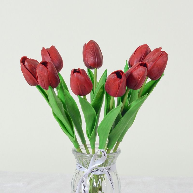 Artificial tulips