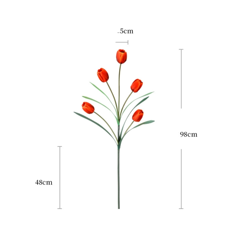 Highly realistic tulips