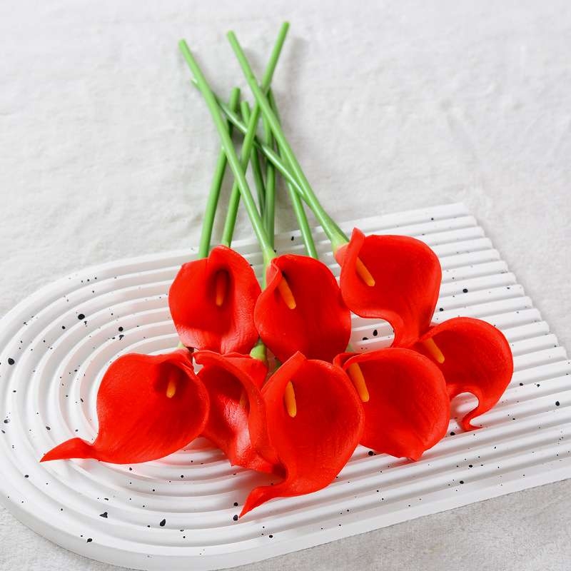 Single mini calla lily artificial flower