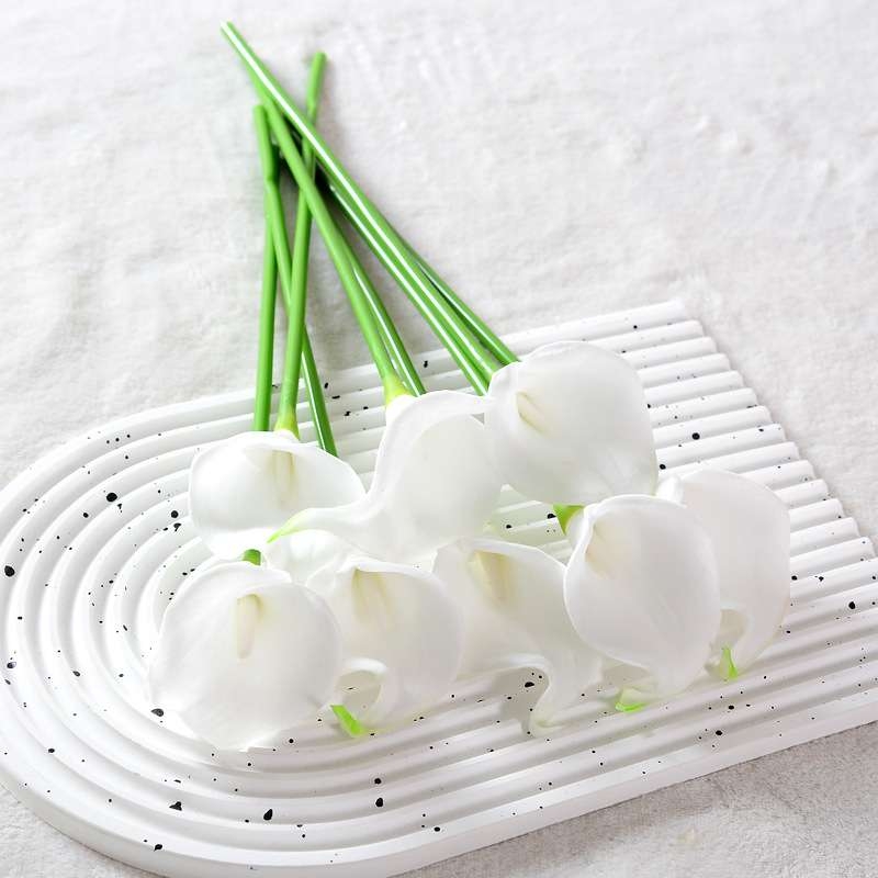 Single mini calla lily artificial flower