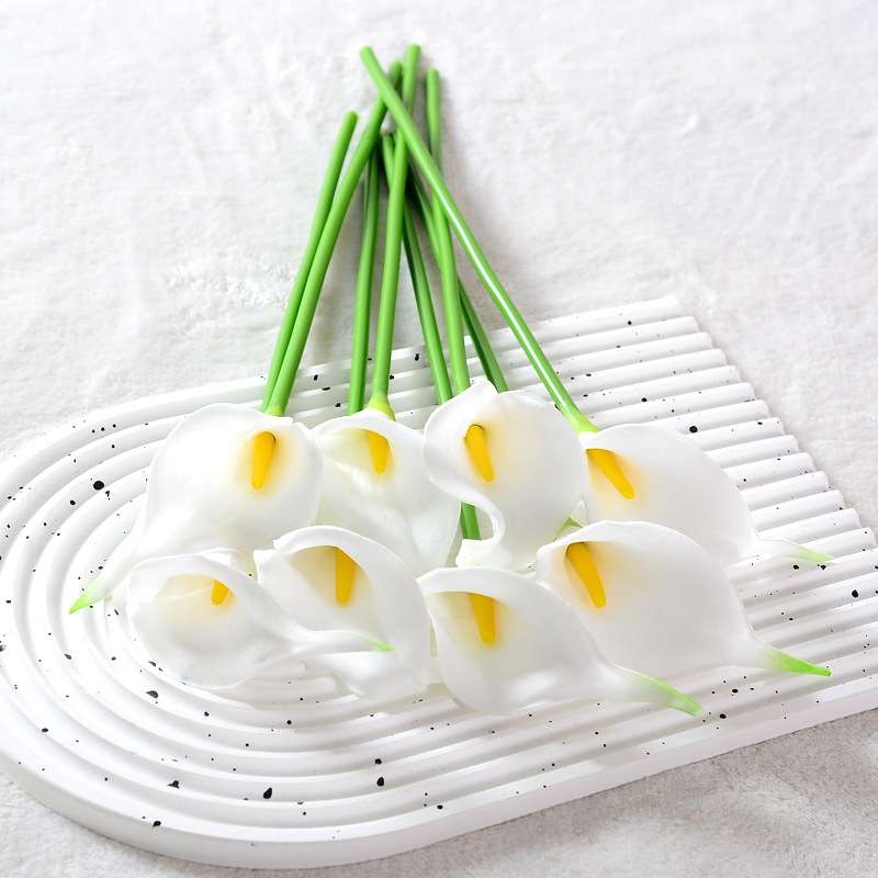 Single mini calla lily artificial flower