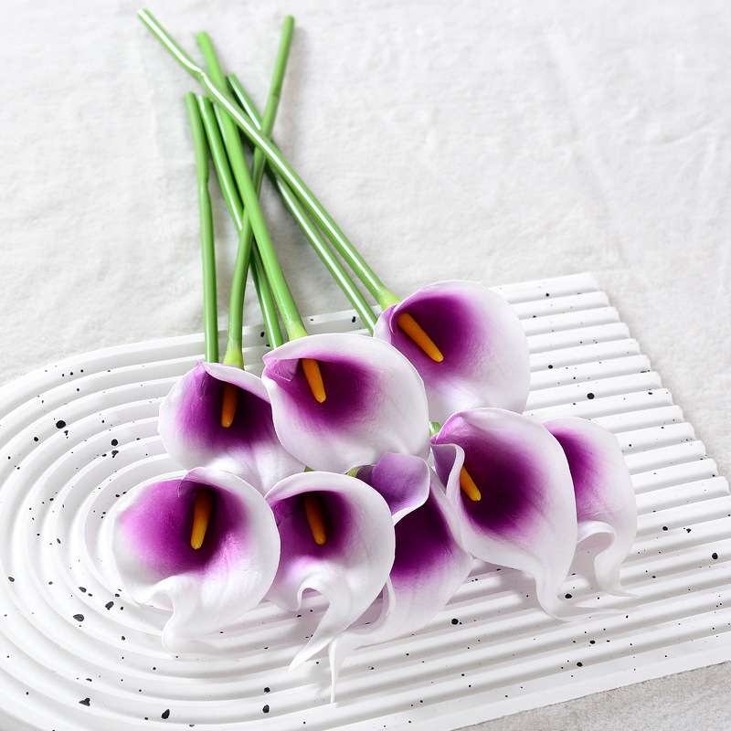 Single mini calla lily artificial flower