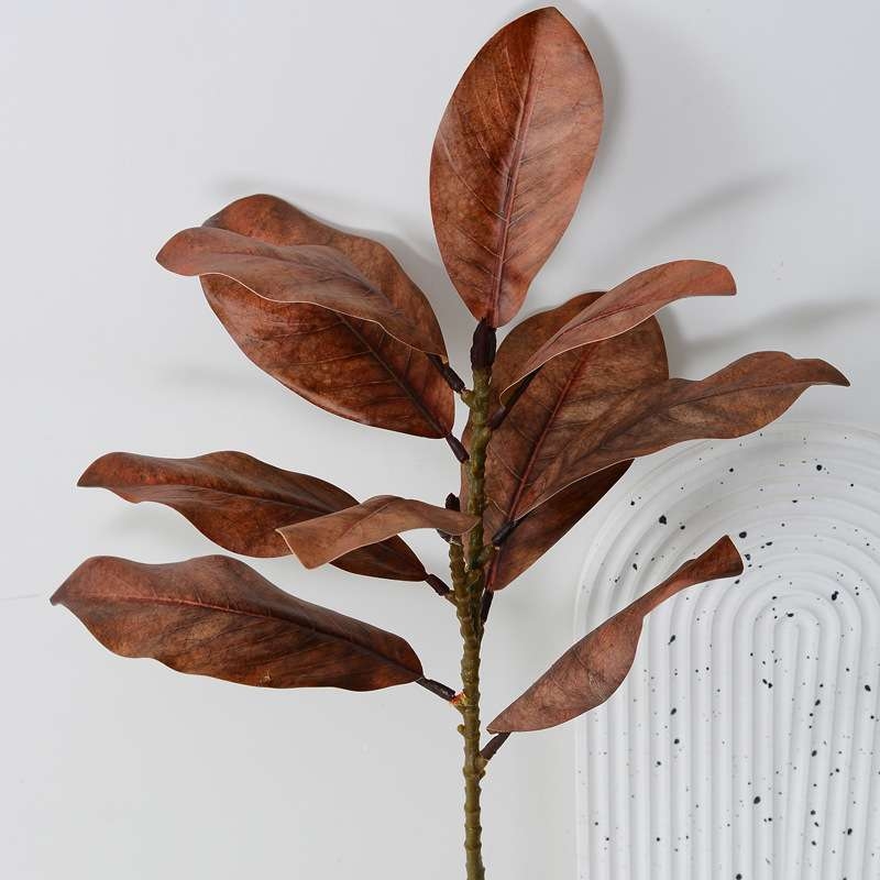 Artificial magnolia leaves