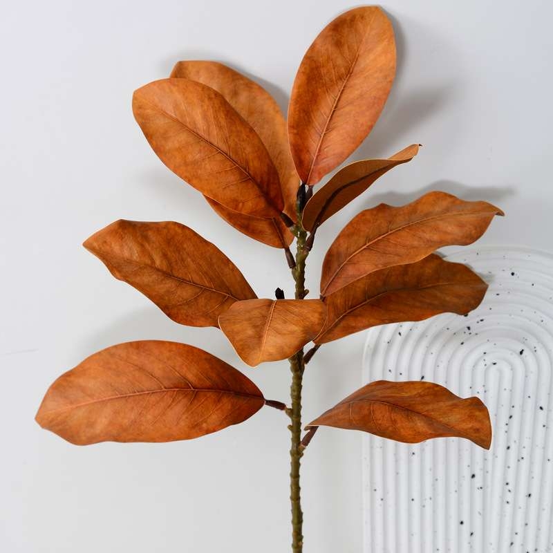 Artificial magnolia leaves