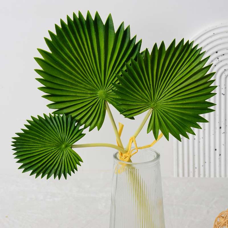 Simulated palm leaves