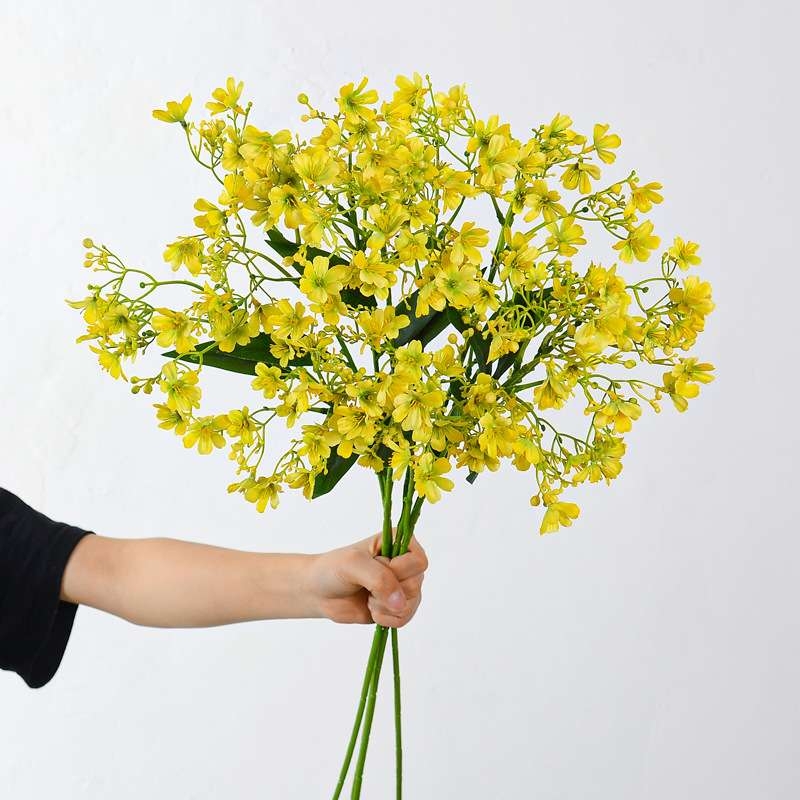 Simulated rape flowers