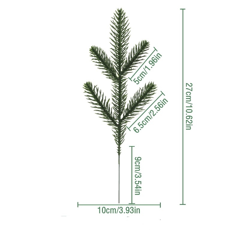 Five-branched simulated pine needles