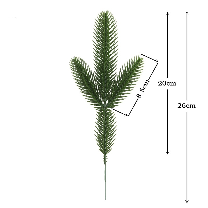 Three-branched simulated pine needles
