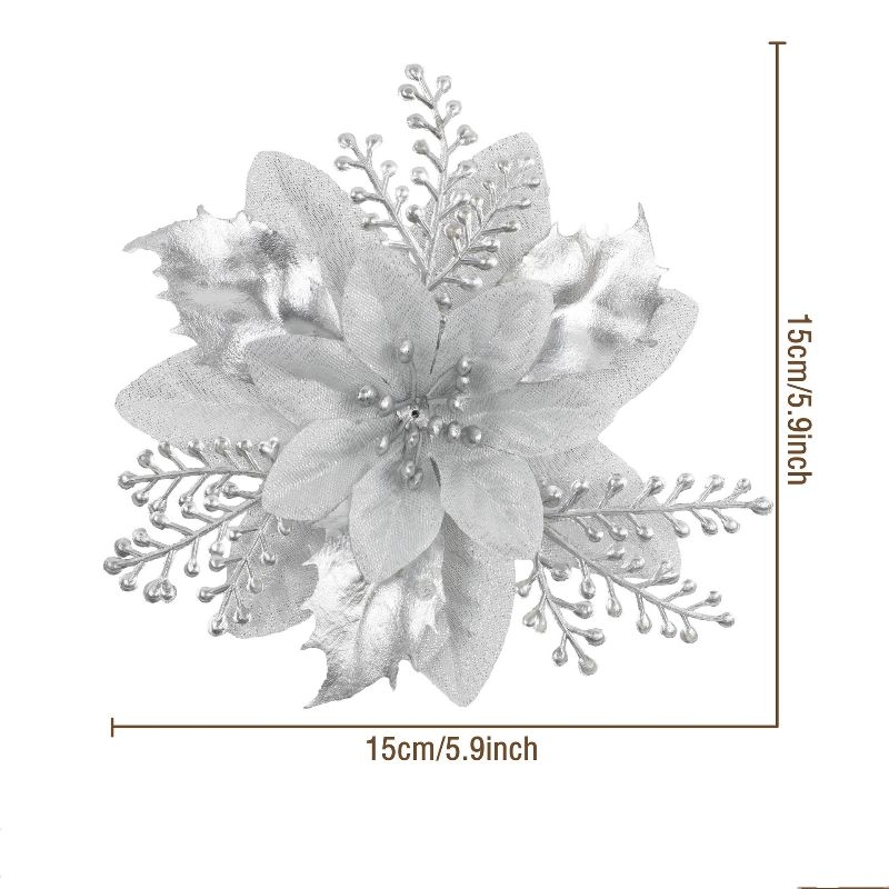 Christmas trees artificial flower heads