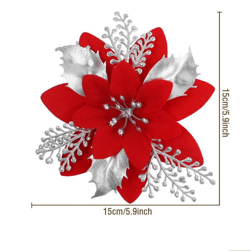 Christmas trees artificial flower heads