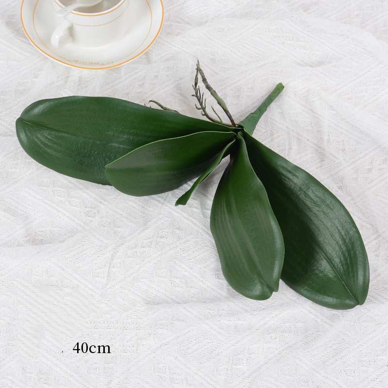 Artificial Phalaenopsis orchid leaves wholesale