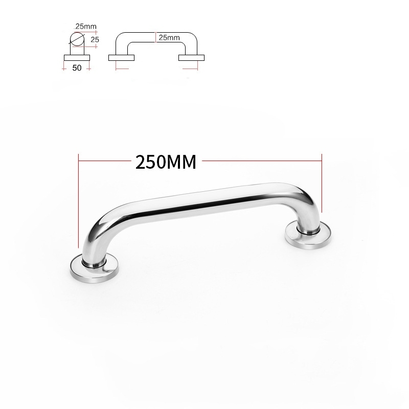 Dia25mm 201 stainless steel 250-600mm bathroom grab bars