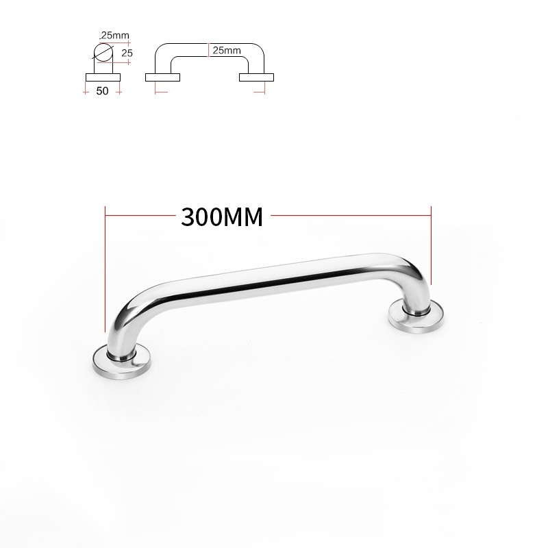 Dia25mm 201 stainless steel 250-600mm bathroom grab bars
