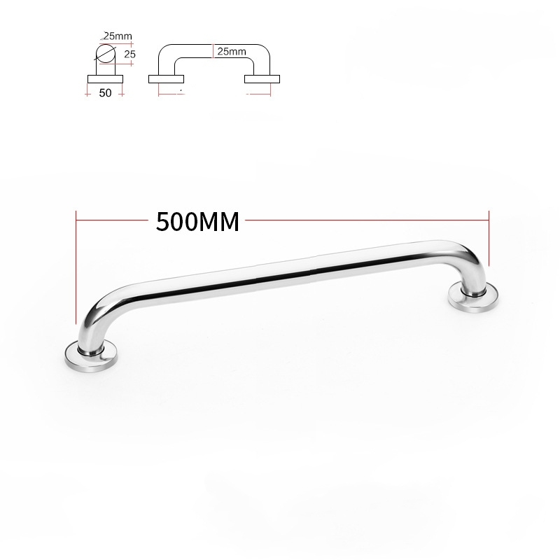Dia25mm 201 stainless steel 250-600mm bathroom grab bars
