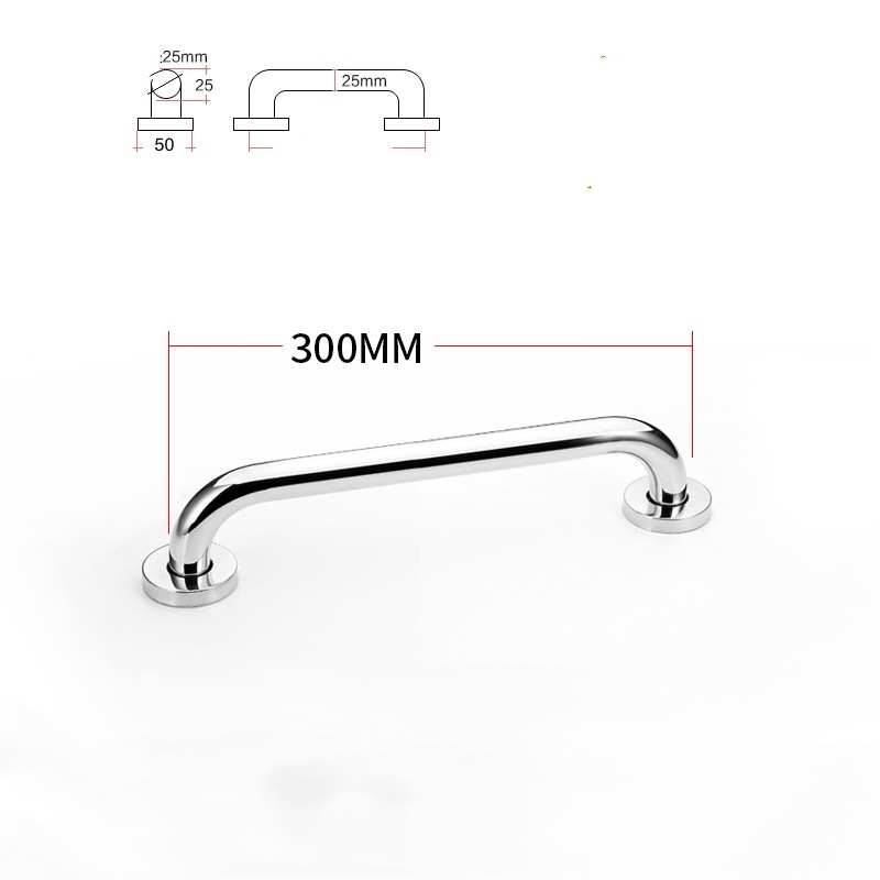 Dia25mm 201 stainless steel 250-800mm bathroom grab bars