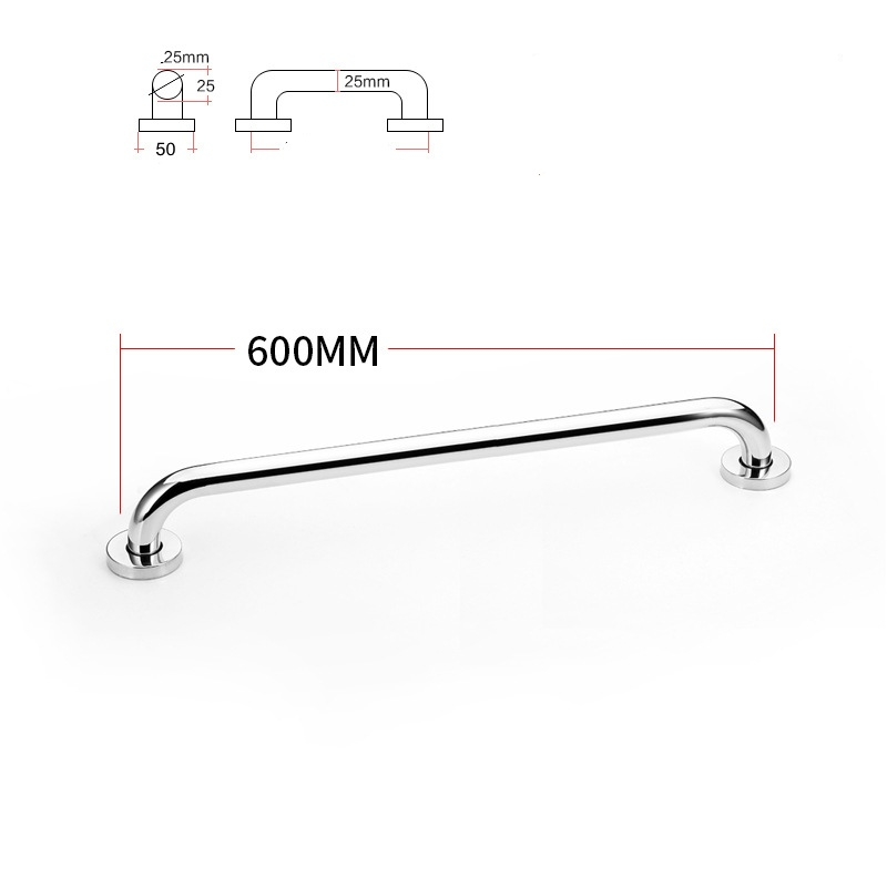 Dia25mm 201 stainless steel 250-800mm bathroom grab bars