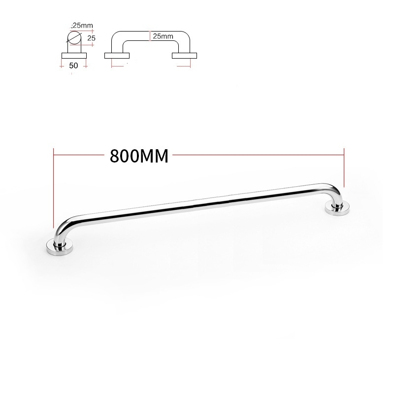 Dia25mm 201 stainless steel 250-800mm bathroom grab bars