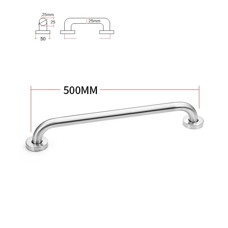 Dia25mm 201 stainless steel 300-600mm bathroom grab bars