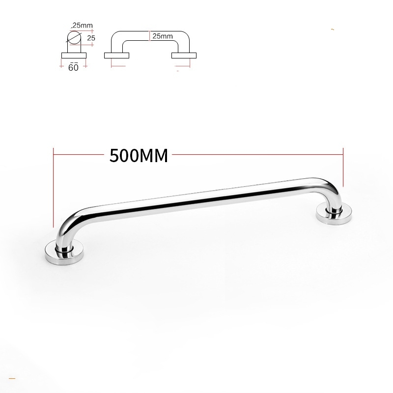 Dia25mm 304 stainless steel 300-600mm bathroom grab bars